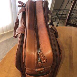 Johnston and Murphy Leather Briefcase